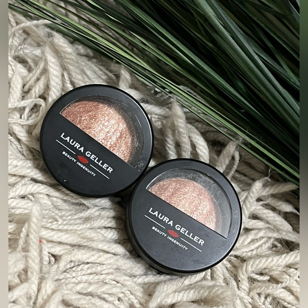 Laura Geller Baked Brûlée Eyeshadow Chestnut New  0.06oz LOT 2 Piece